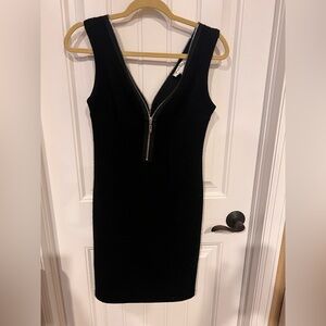 Joseph Ribkoff Black Backless Dress with Zippers 6